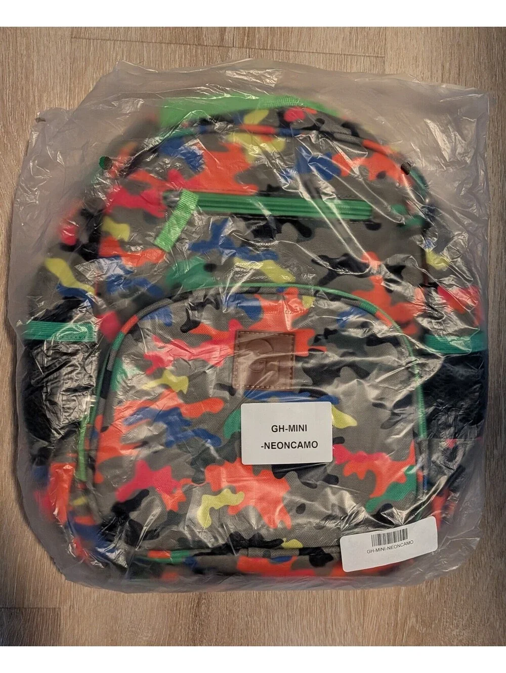 George Hats Neon Camo Mini Backpack - New